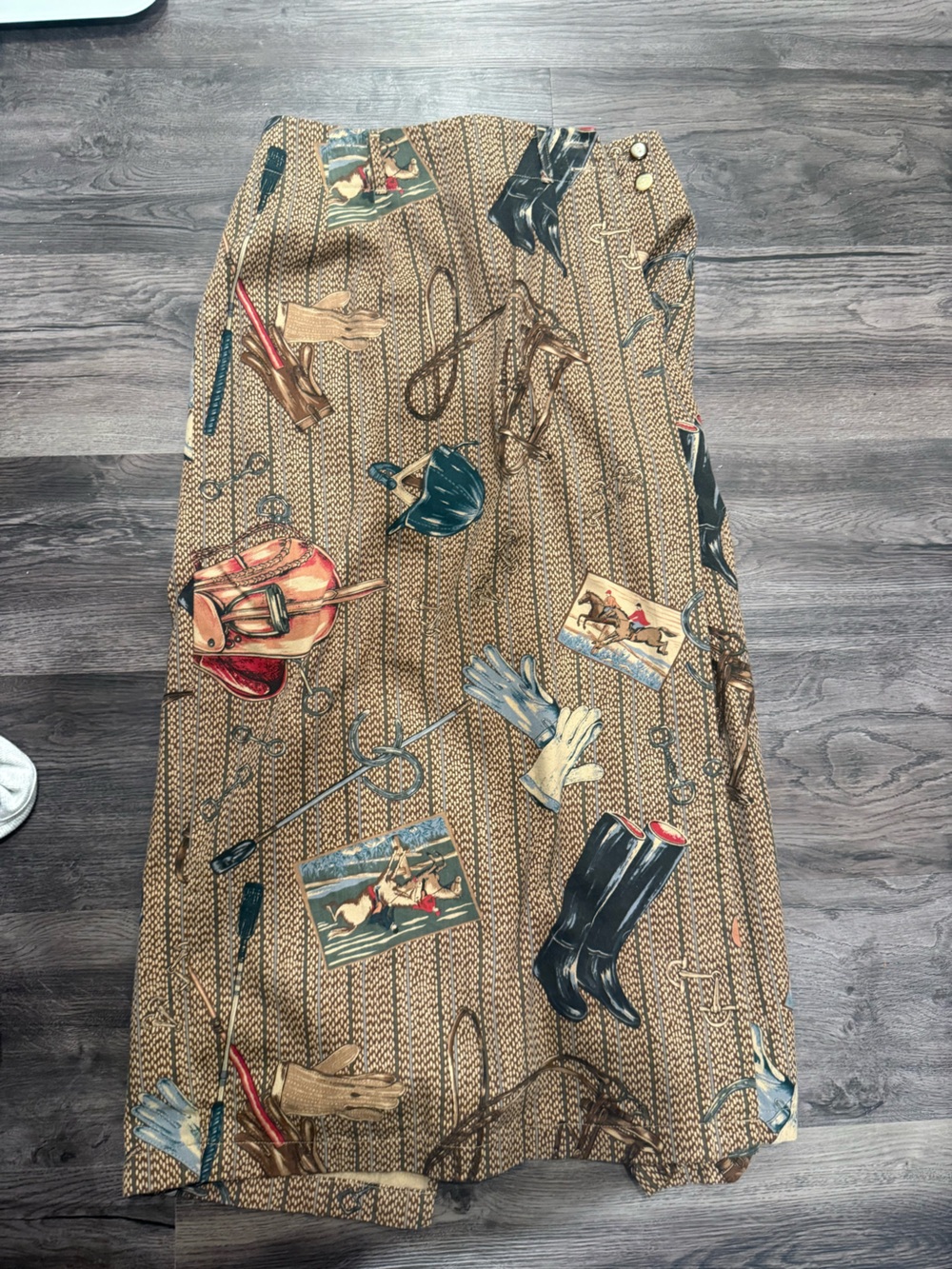 Vintage Ruff Hewn Equestrian wrap skirt